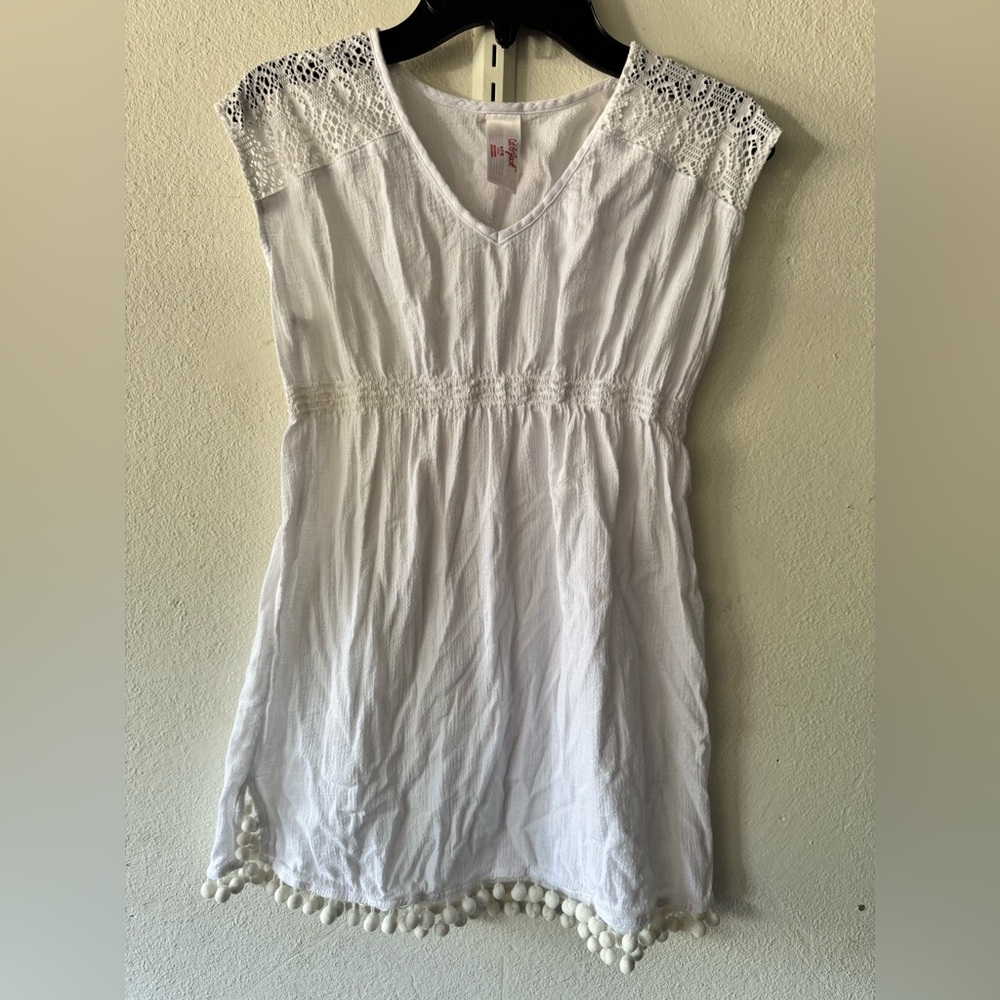 Cat & Jack White girl Swim Coverup